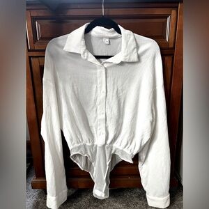 Blouse, Bodysuit, Button-up, Work Clothes, Going Out